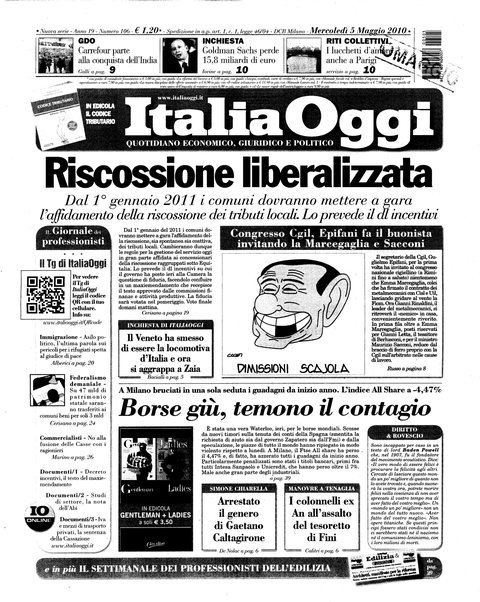 Italia oggi : quotidiano di economia finanza e politica